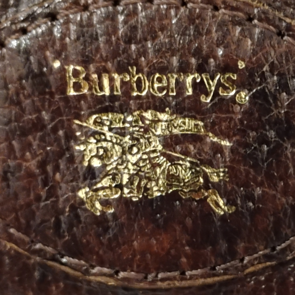 Burberrys Vintage Nova Check Clutch With Brown Leather - Picture 7 of 16